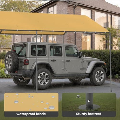 Carport 10x20 FT Heavy Duty Carport Canopy Tent Waterproof