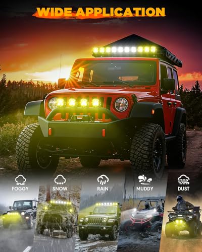 XP Ultra Series 3 Inch LED Pod Light 80W Offroad Driving Lights (2 Count)
