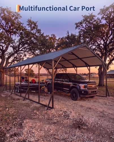 20'X30'x12' Metal Carport for Multiple Vehicles