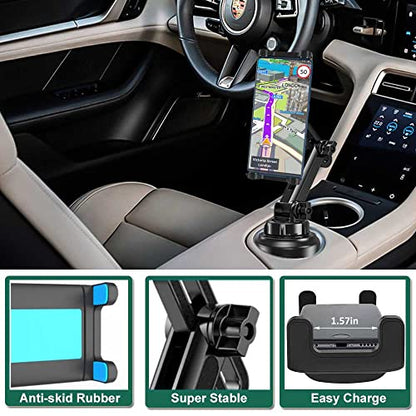 Car Cup Holder Tablet Mount for 4