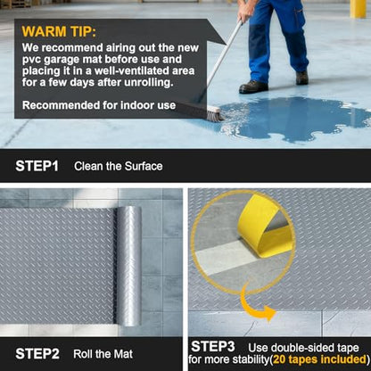 7.5x25 FT Garage Floor Mat