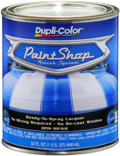 BSP204-2 PK) 'Paint Shop' Deep Blue (Metallic) Finish System Base Coat - 1 Quart, (Case of 2) (32 Fl Oz)