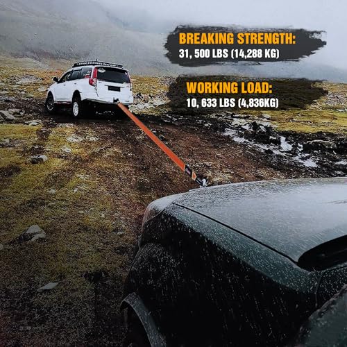 3" x 20' Recovery Tow Strap Lab Tested 31