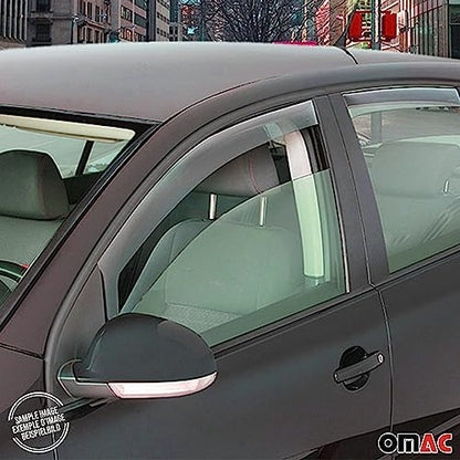 Set Bug Shield Hood Deflector & Window Visor Vent for Honda Civic 2012