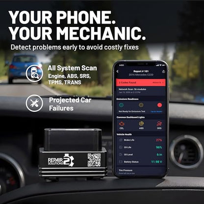1000 Bluetooth OBD2 Scanner for iPhone & Android