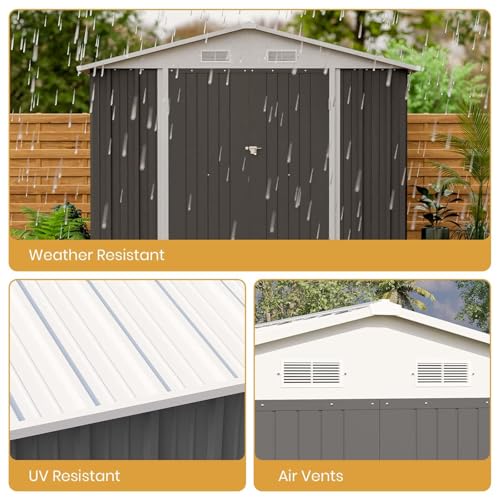 8x12 FT Outdoor Storage Shed