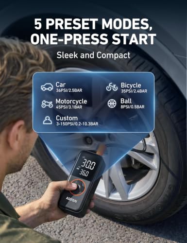 L4 Cordless Tire Inflator Portable Air Compressor