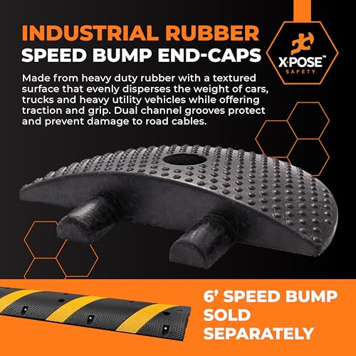 Rubber Speed Bump End Caps Set of 2 (2 Count)