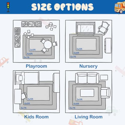 Large Kids Playroom Rug