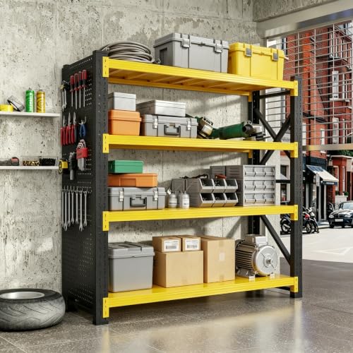 Garage Storage Rack with 2 Pegboards