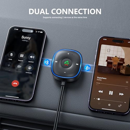 Bluetooth 5.3 Aux Car Adapter