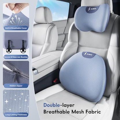 Lumbar Support Pillow and Neck Pillow for Office Chair Car