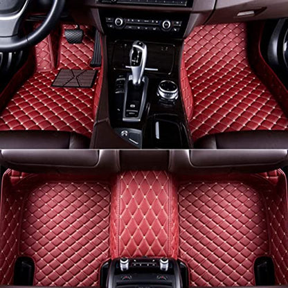 Custom All Weather Protection Luxury Leather Floor Mats for Cars SUVs Trucks According Anti