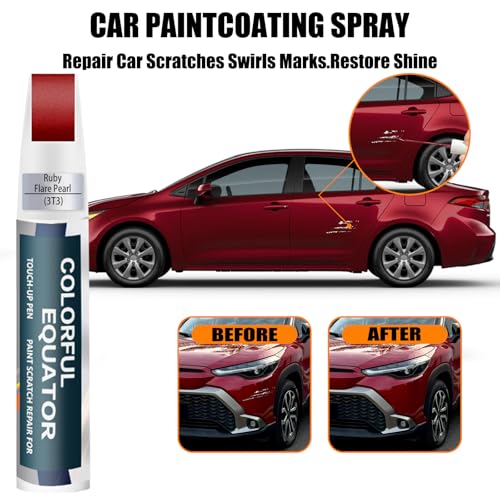 3T3 Ruby Flare Pearl Car Touch Up Paint for Toyota OEM Color Match