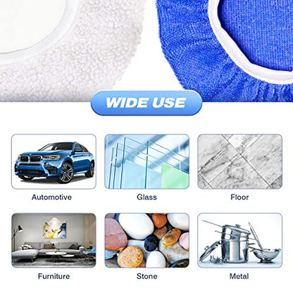 9 to 10 Inch Car Polisher Pad Bonnet (15 Count)