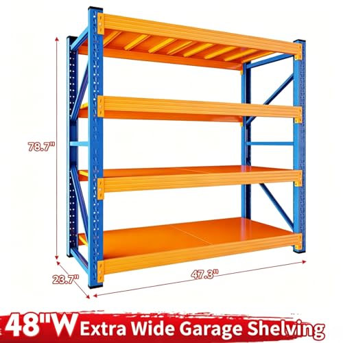 47" W Garage Storage Shelves