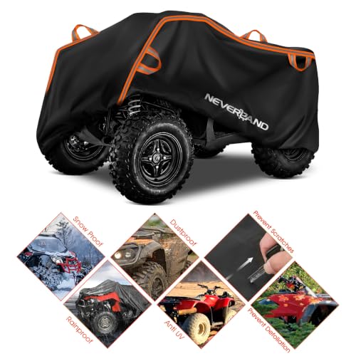 ATV Cover 420D Heavy Duty Waterproof 4 Wheeler Cover for Honda