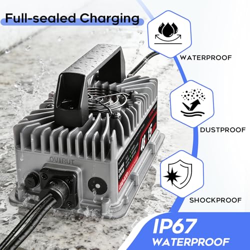 48V 15 AMP Golf Cart Charger for Club Car Precedent & DS Series with 3