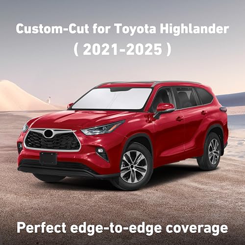 Windshield Sunshade Compatible for Toyota Highlander 2020
