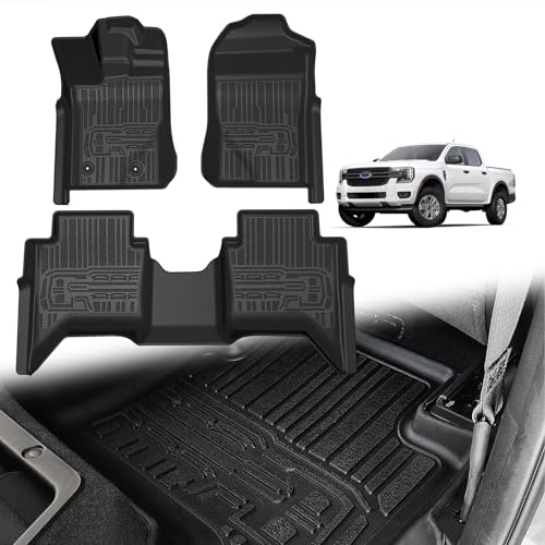 Floor Mats for 2024 2025 2026 Ford Ranger SuperCrew