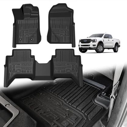 Floor Mats for 2024 2025 2026 Ford Ranger SuperCrew