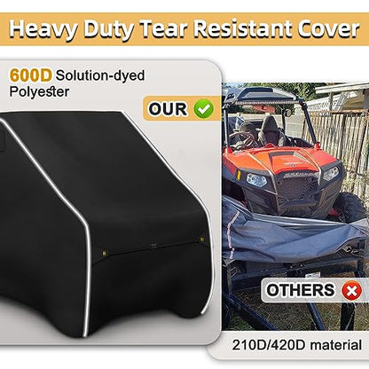 Fade and Tear Resistant UTV Cover with Reflective Strips
