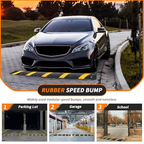 6 Ft Rubber Speed Bump (2 Count)
