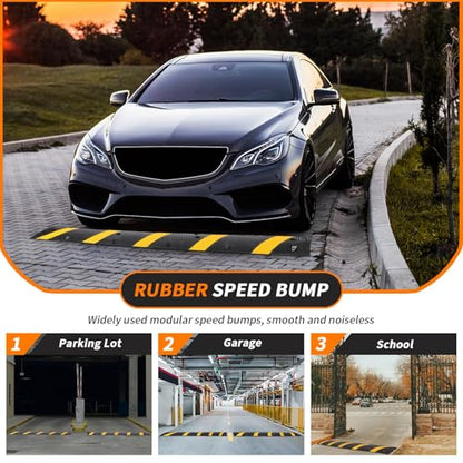 6 Ft Rubber Speed Bump (2 Count)