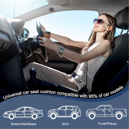 2 Pack Black Ventilated Cooling Mesh Bottom Car Seat Covers (2 Count)