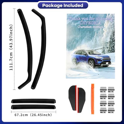 in Channel Window Visors Rain Guards Fit for Nissan Murano 2015 (4 Count)