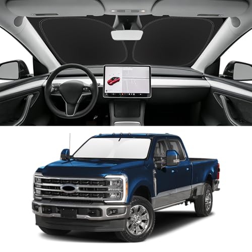 Custom Fit Windshield Sun Shade for Ford F250 F350 F450 2017