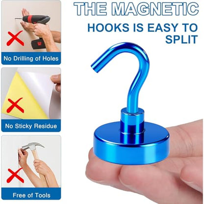 Magnetic Hooks for Cruise Cabins (6 Count)