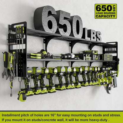 64" Garage Power Tool Wall Organizer