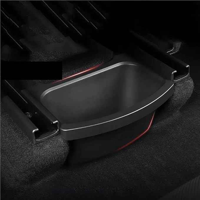 Compatble for Tesla Model Y Juniper 2025 2026 Rear Seat Storage Box Organizer Center Console Bins Backseat Trash Can Garbage Bag 1PC(Rear Seat Storage B)