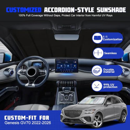 Windshield Sun Shade for Genesis GV70 2022