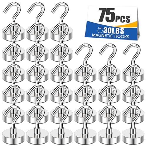 30LB Magnetic Hooks Strong Neodymium Magnets Hook for Hanging