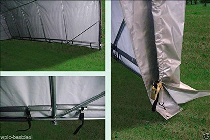 20'x22' Heavy Duty Carport with Zipper Doors