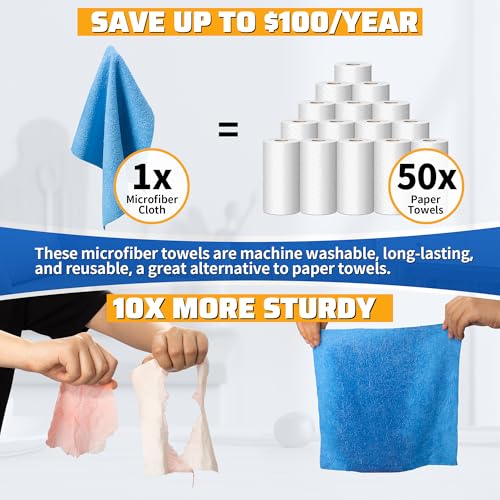 Shop Towels 150 Pack Cleaning Rags Microfiber Towels (150 Count)