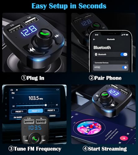 Bluetooth Car Adapter 5.3