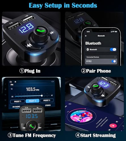 Bluetooth Car Adapter 5.3