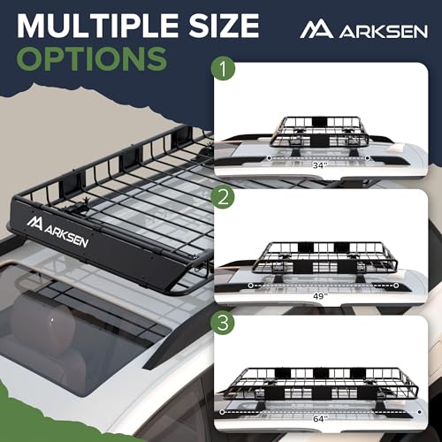 64" x 39" x 5" Roof Rack Cargo Basket with Extension