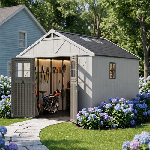 10x10 FT Resin Storage Shed with Floor