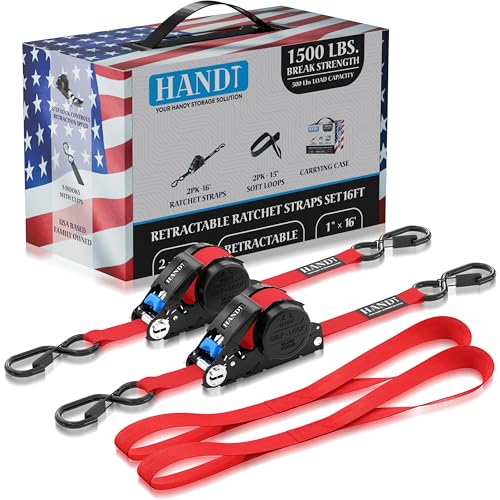 USA Based Retractable Ratchet Straps (2 Count)