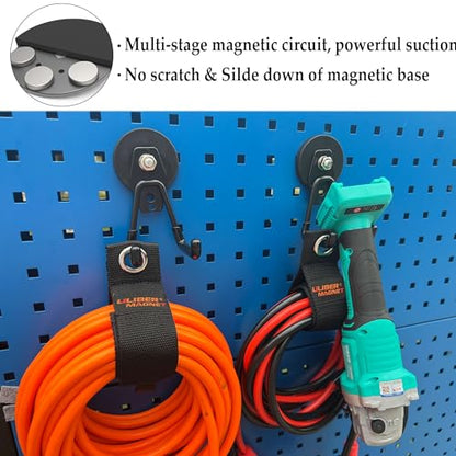 Heavy Duty Magnetic Garage Hooks (2 Count)