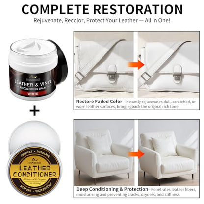Leather Recoloring Balm with 100ml Mink Oil