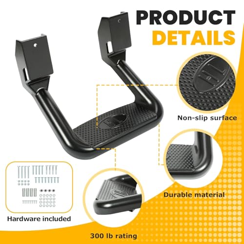 Steps 300LB Load Step Rails Trucks Compatible with Jeep More