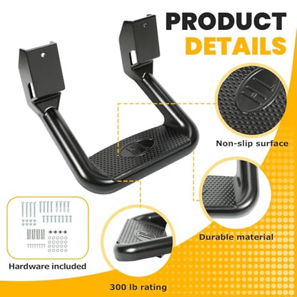 Steps 300LB Load Step Rails Trucks Compatible with Jeep More