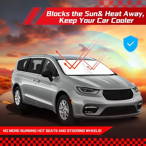 Windshield Sun Shade for Chrysler Pacifica Minivan 2017