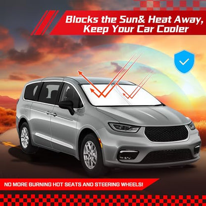 Windshield Sun Shade for Chrysler Pacifica Minivan 2017