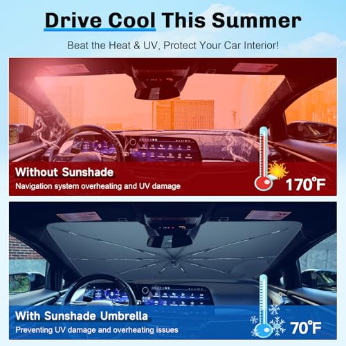 for 2024 2025 2026 Chevy Traverse Windshield Umbrella Sunshade